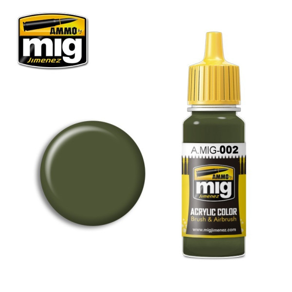 A.MIG-0002 RAL 6003 Olivgreen Opt. 2 17ml AMMO