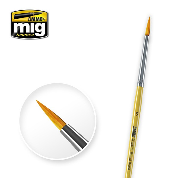 AMIG8616 6 Synthetic Round Brush