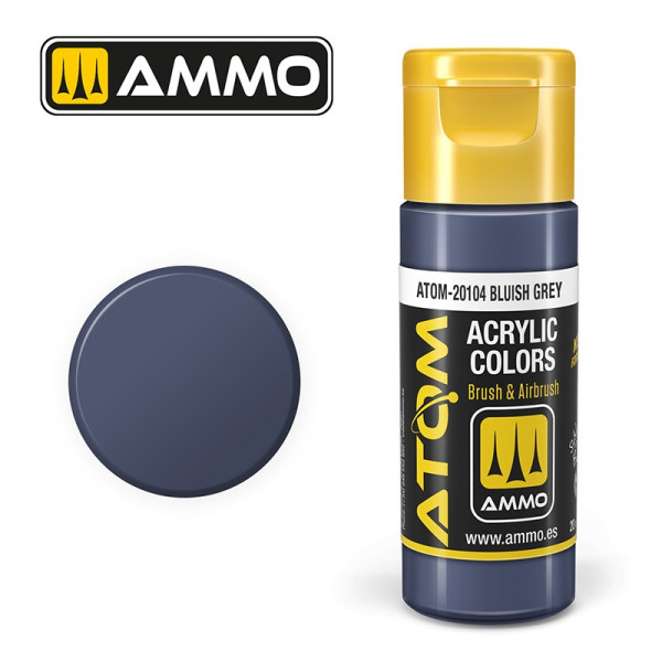 ATOM COLOR Bluish Grey 20ml - ATOM-20104 - AMMO