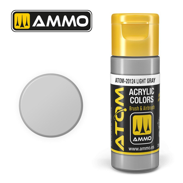 ATOM COLOR Light Gray 20ml - ATOM-20124 - AMMO
