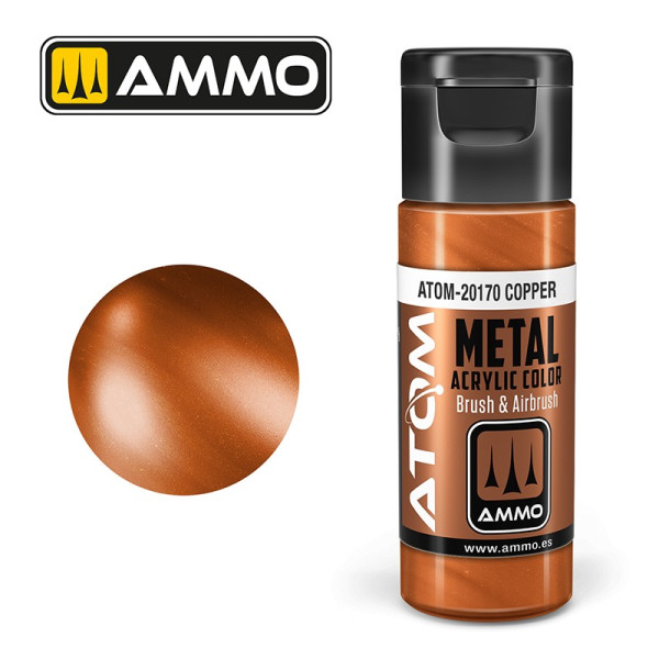ATOM METALLIC Copper 20ml - ATOM-20170 - AMMO