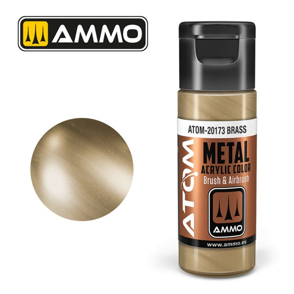 ATOM METALLIC Brass 20ml - ATOM-20173 - AMMO