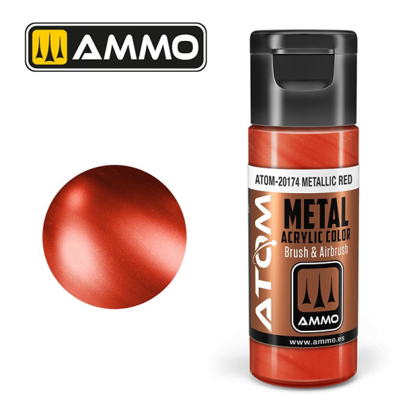 ATOM METALLIC Red 20ml - ATOM-20174 - AMMO